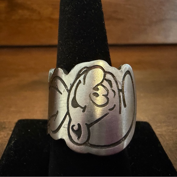 Hand Crafted Jewelry - Smurf Spoon Ring Size 9